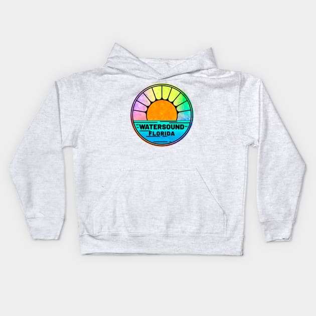 Watersound Florida Crab 30A 30 A Emerald Coast Walton County Kids Hoodie by TravelTime